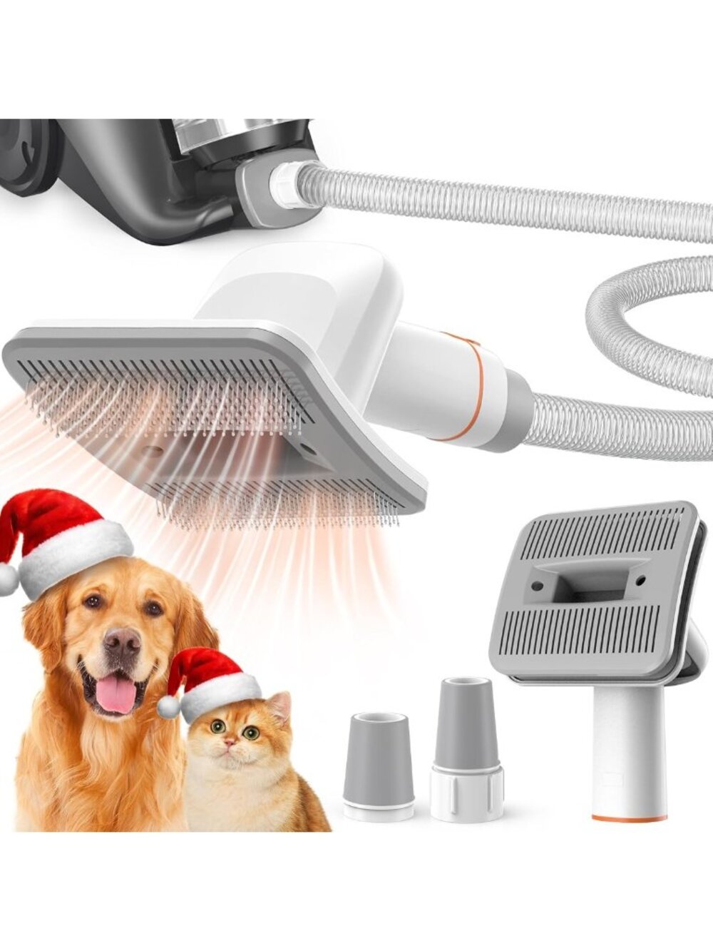 Pet Hair Vacuum Attachment for Dogs & Cats - Effortless Grooming Tool